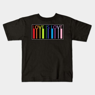 Love Is Love Barcode Kids T-Shirt